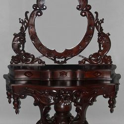 Rococo Revival Dressing Table Vanity 