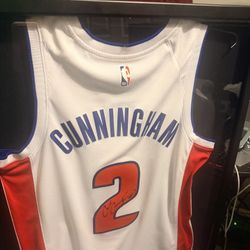 Signed Cade Cunningham Jersey 