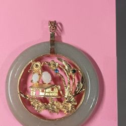 Vintage Jade Pendant 