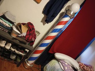 Barber pole light or lamp