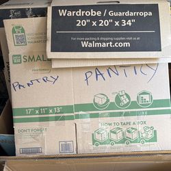 Free 30 moving boxes.