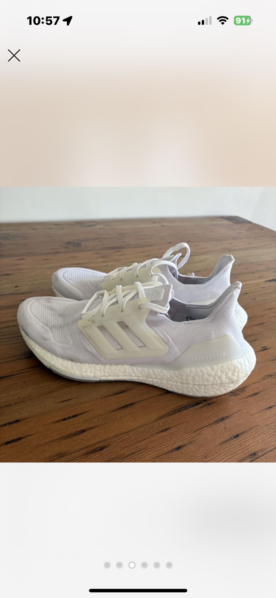 Adidas White Ultraboosts