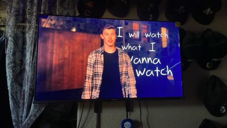 A 50 inch screen TV