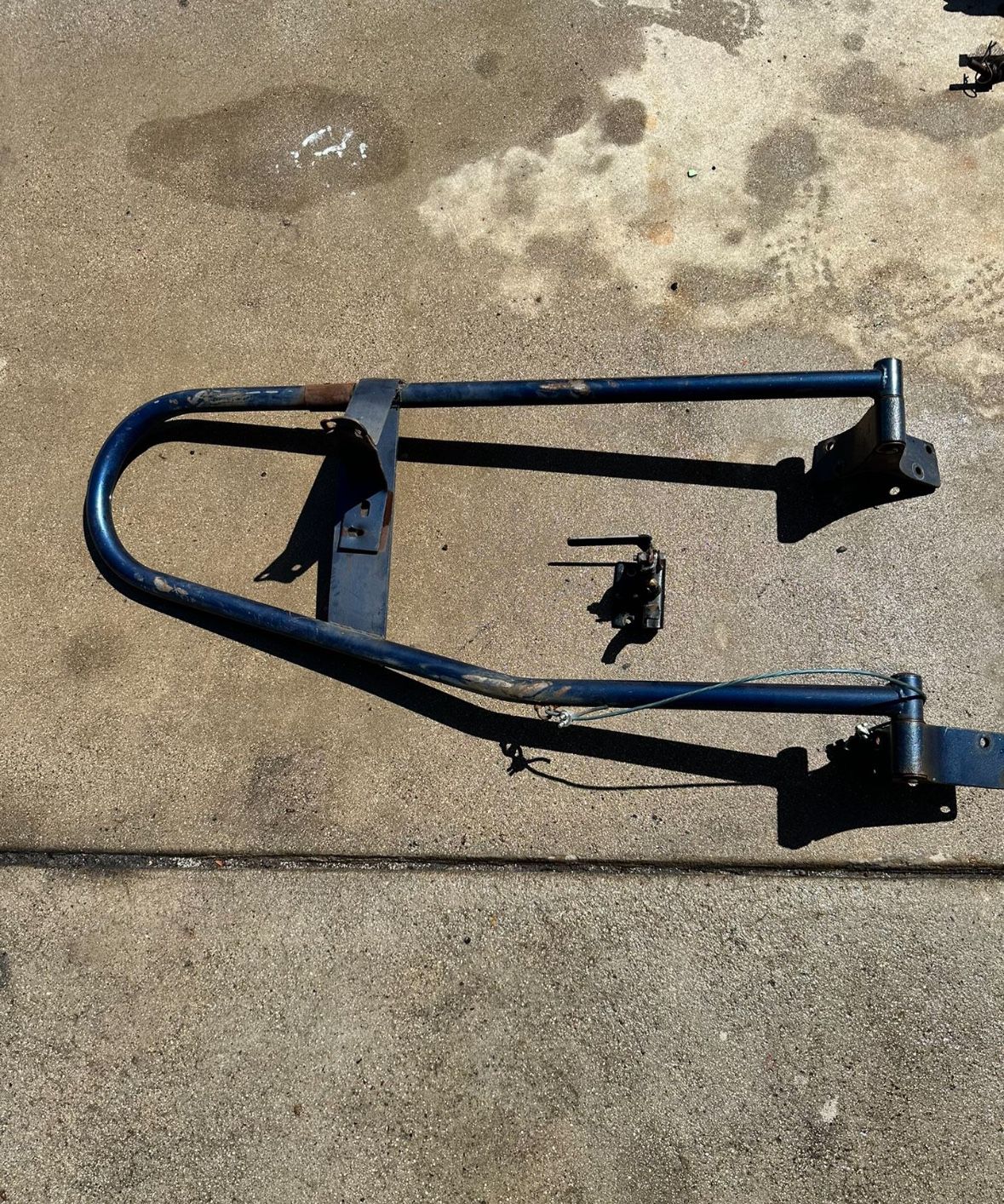 Early Ford Bronco Spare tire carrier and brackets 1(contact info removed)