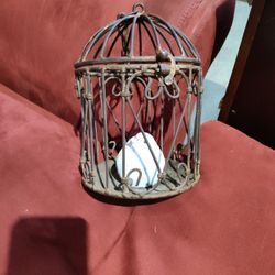 Old Brass Bird Cage 