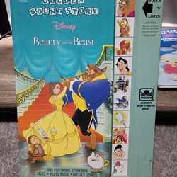 Vintage Disney beauty and the beast sound story book