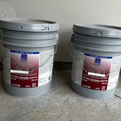 Interior Paint. Extra White. Egshell. Total 2 Buckets/ 10 Gallons 