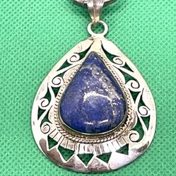 Sterling Lapis Lazuli Necklace