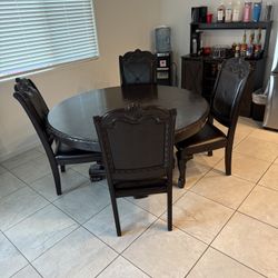 Round Dinning Table Set