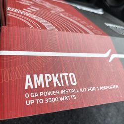 Ds18 0 Guage Amp Kit. Brand New 