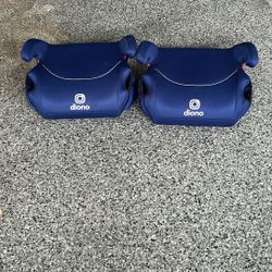 2 Diono Solana Booster Car Seats Blue