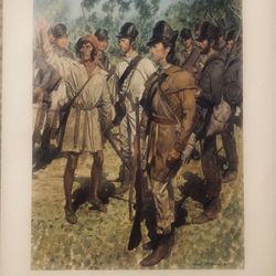 Vintage The American Soldier 1839 Photo Print-Good For Framing Approx 9x13” VGC