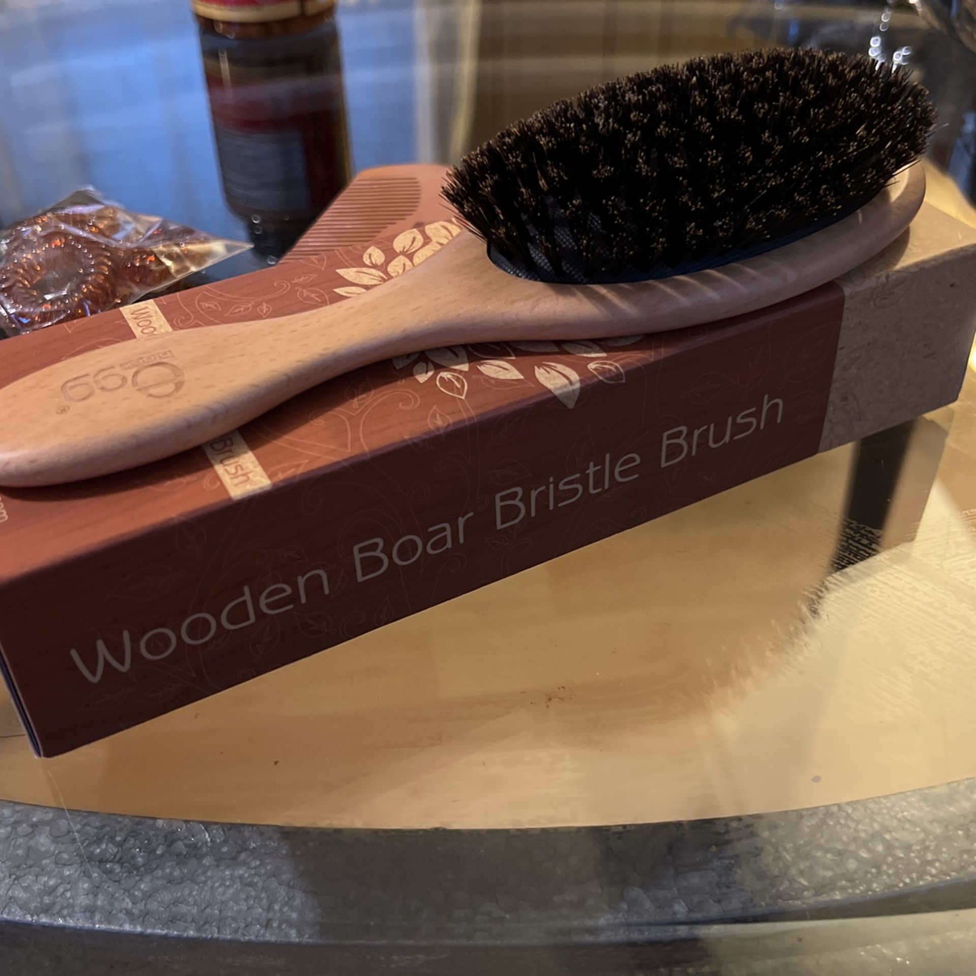 Wooden Boar Bristle Brush