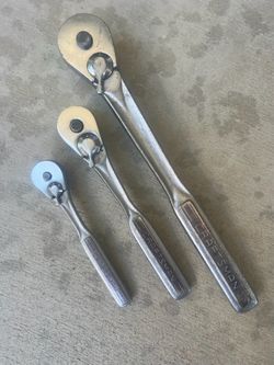 Craftsman 1/2”, 3/8”, 1/4” Ratchets. USA