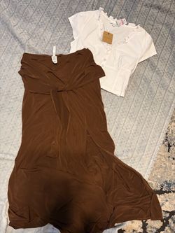 Size M skirt and size L blouse