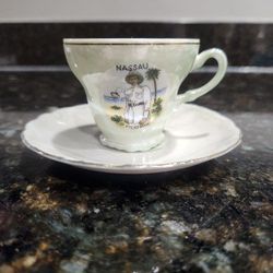 Vintage Mini Nassau Souvenir Teacup and Saucer Set