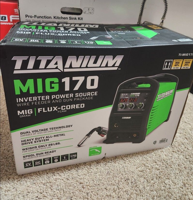 TITANIUM MIG 170 Professional Welder with 120/240V Input