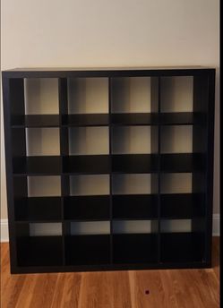 16 Hole Cubby Wood/black