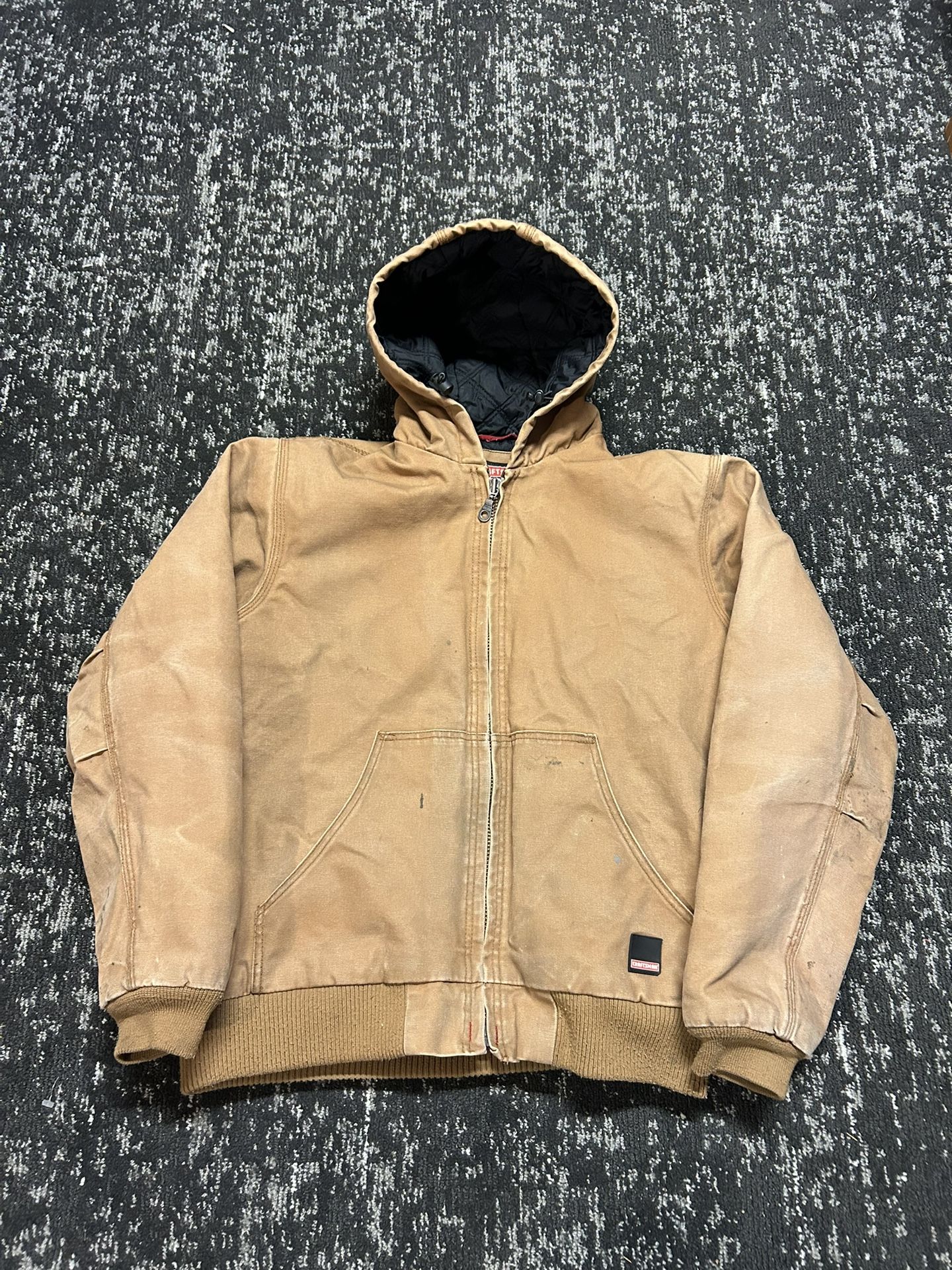 Tan Workwear Construction Craftsman jacket Size Medium