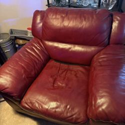Free Big Red Leather Chair