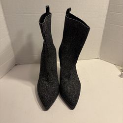 MIX NO. 6 Desirae  Black Shimmery Booties Women’s 9M Boots New