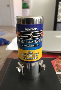 SuperGear stainless steel exhaust tip