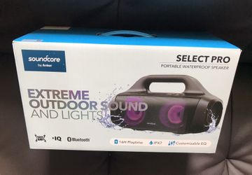 Anker A3126 Soundcore Select Pro Bluetooth PORTABLE WATERPROOF SPEAKER- Black