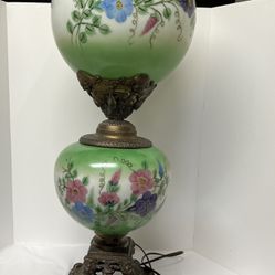 Vintage Gone With The Wind 3 Way Victorian Lamp 