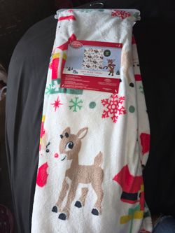 Rudolph Christmas Toddler Blanket