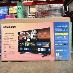 Samsung Crystal UHD 43” Smart TV Brand New In Box Only $189