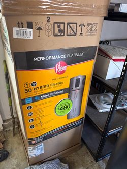 NIB! Performance Platinum 50 Gal. Smart High Efficiency Hybrid Heat Pump Water Heater