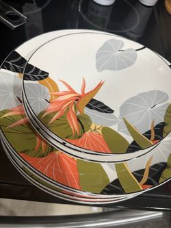 Sango Larry Laslo Collection Birds Of Paradise Maui 1986 plates