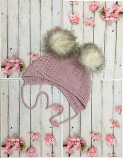 Hand knitted bonnet