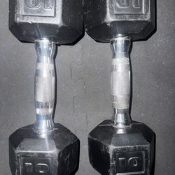 Pair of 10lb dumbbells