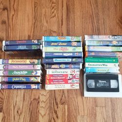 (25) VHS Bundle- Mostly Disney (Incld Masterpiece & ANNIV  Collection) & Others