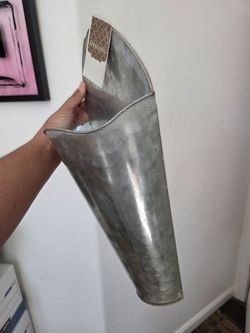 Galvanized wall pocket