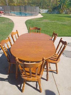 Oak dining set