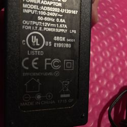 Genuine, Cisco OEM ads0202-u120167 ac/dc power supply 12volt 1.67 amp comes with power cord