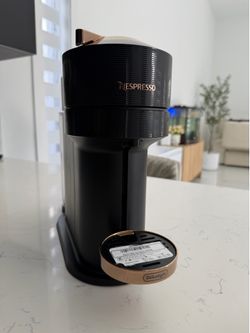 Nespresso Vertuo Next Coffee and Espresso Machine by De'Longhi, Black with Rose Gold