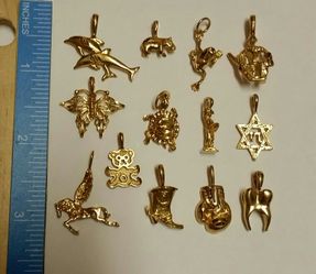 Gold Plated Charms