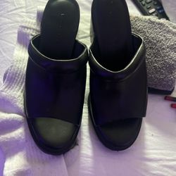 Black Open Toed Heels 