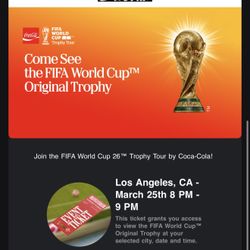 2 tickets tropy worldcup