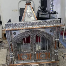 Handcrafted Silver/Copper Hindu Pooja Mandir (Home Temple)