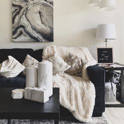 9 Piece Living Room Set With Fold Out Bed 