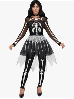 Women's Skeleton Costume Size Medium