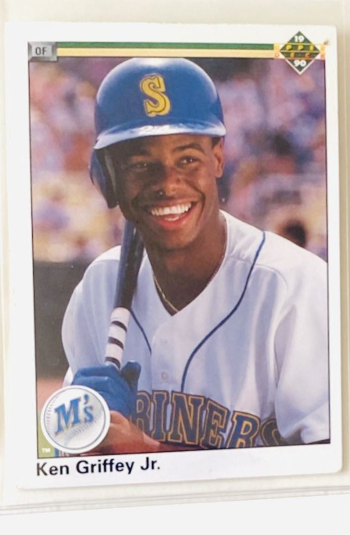 1990 Upper Deck #156 Ken Griffey DOUBLE ERROR NEAR MINT Cased