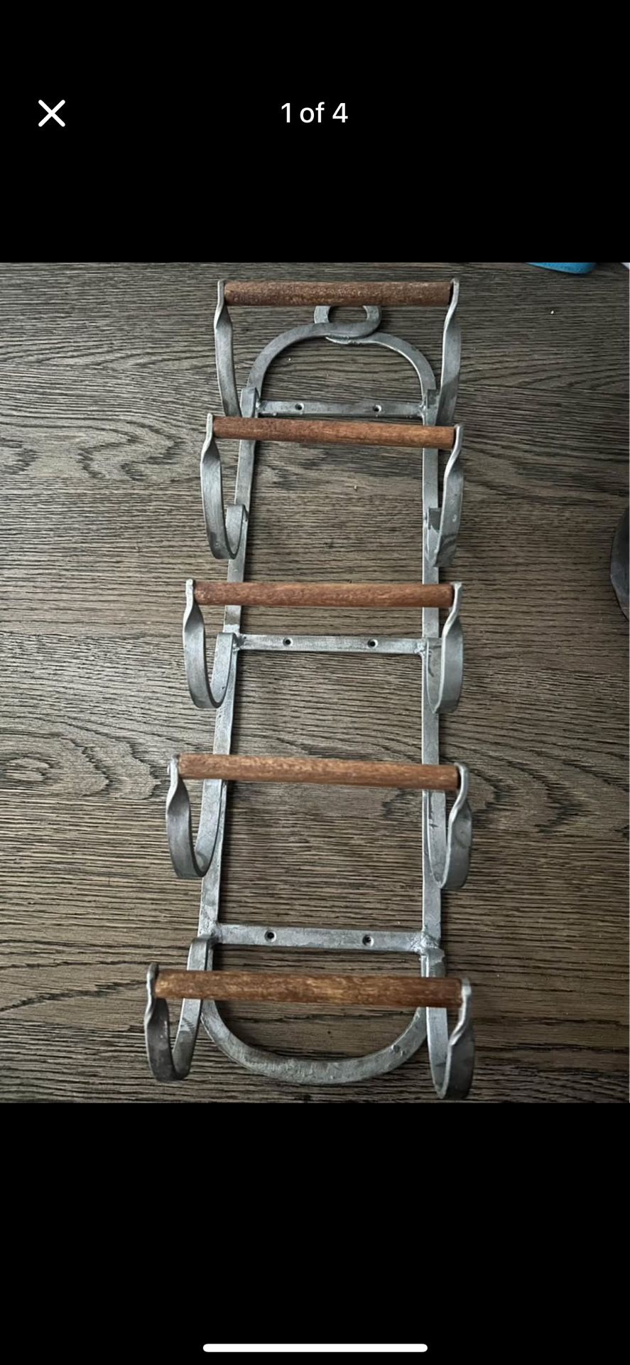 Anthropologie wall mount wine rack