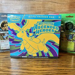 Pokemon Ascended Heroes ETB & 2 Tech Sticker Collection(Larry/Erika)