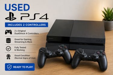 PS4 slim w/ 2 controllers