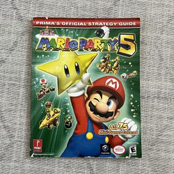 Vintage 2000s Y2K Nintendo GameCube Mario Party 5 Video Game Strategy Guide